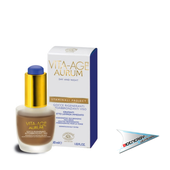 Bottega di Lunga Vita-VITA AGE AURUM GOCCE RIGENERANTI AUTOABBRONZANTI VISO (30 ml)     